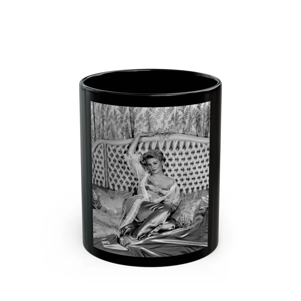 Kim Novak #276 (Vintage Female Icon) Black Coffee Mug-11oz-Go Mug Yourself