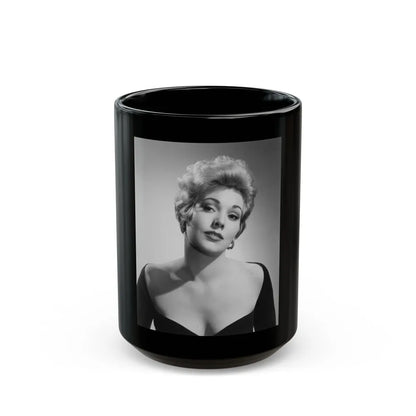 Kim Novak #277 (Vintage Female Icon) Black Coffee Mug-15oz-Go Mug Yourself