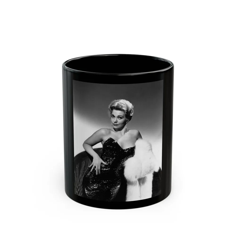 Kim Novak #278 (Vintage Female Icon) Black Coffee Mug-11oz-Go Mug Yourself