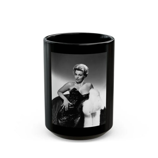 Kim Novak #278 (Vintage Female Icon) Black Coffee Mug-15oz-Go Mug Yourself