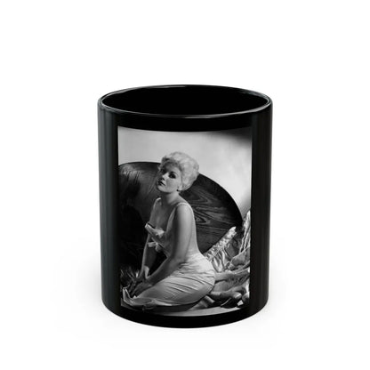 Kim Novak #279 (Vintage Female Icon) Black Coffee Mug-11oz-Go Mug Yourself