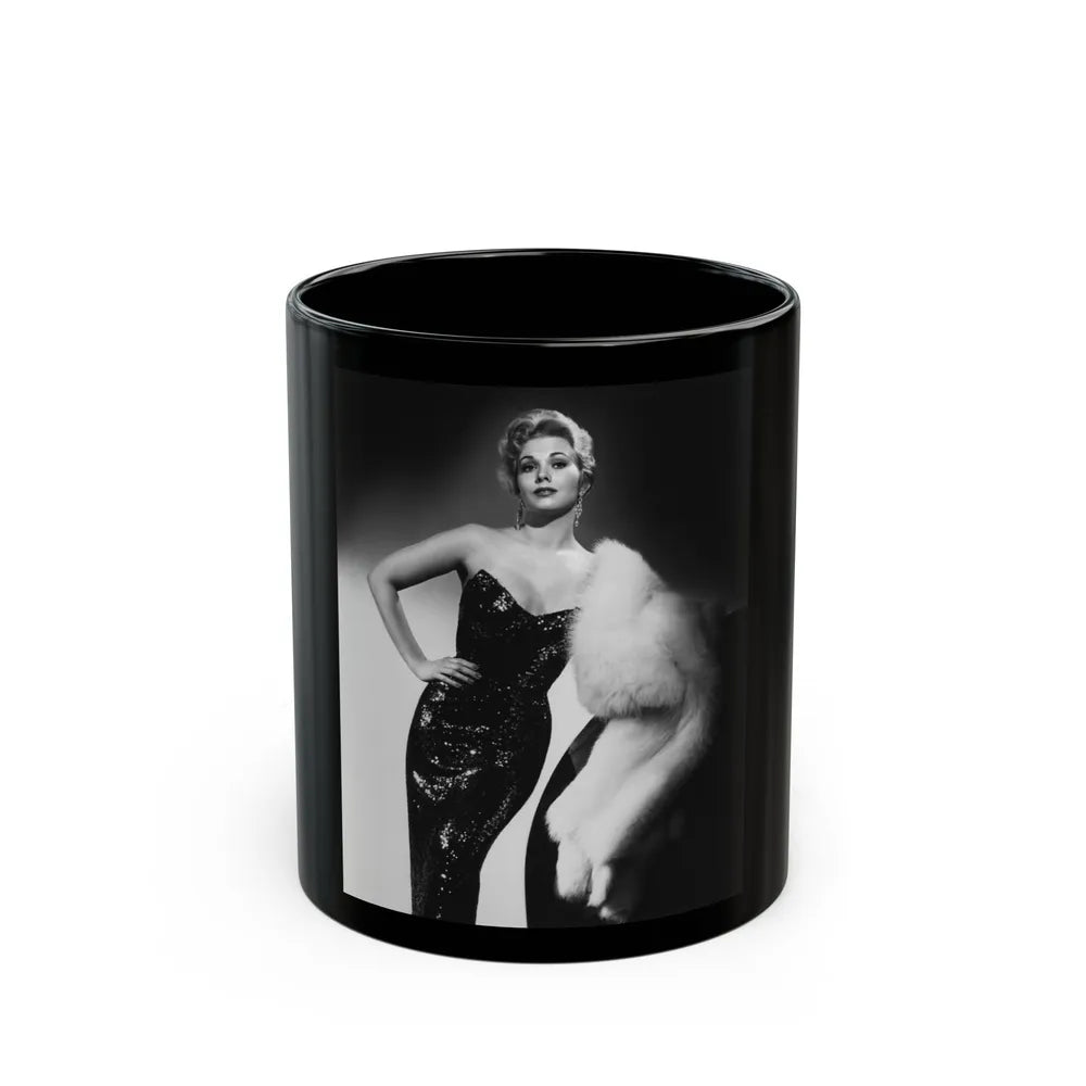 Kim Novak #282 (Vintage Female Icon) Black Coffee Mug-11oz-Go Mug Yourself