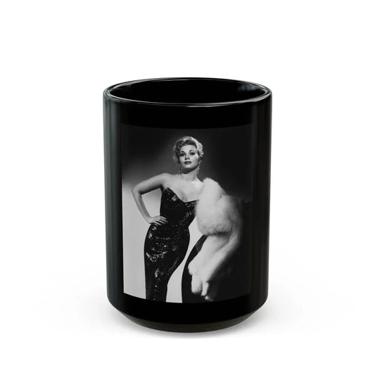 Kim Novak #282 (Vintage Female Icon) Black Coffee Mug 15oz - Go Mug Yourself