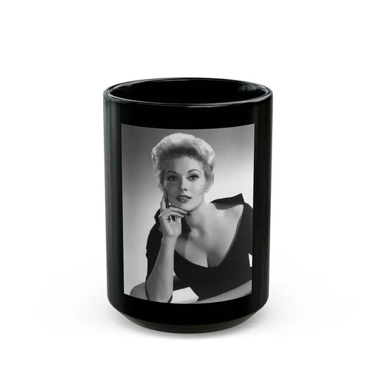 Kim Novak #283 (Vintage Female Icon) Black Coffee Mug 15oz - Go Mug Yourself