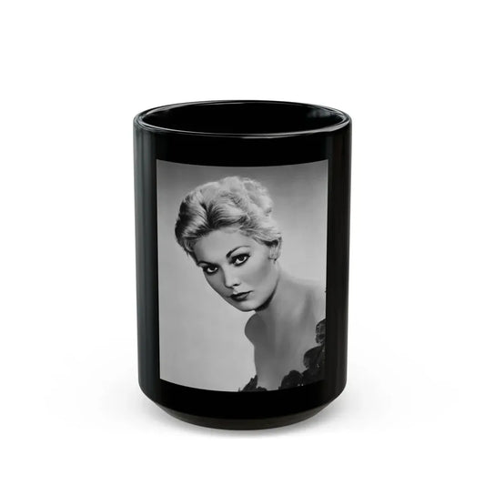 Kim Novak #284 (Vintage Female Icon) Black Coffee Mug 15oz - Go Mug Yourself