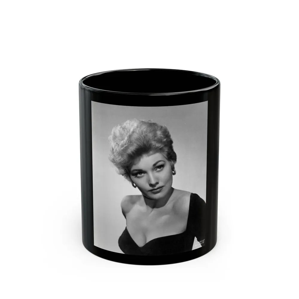 Kim Novak #285 (Vintage Female Icon) Black Coffee Mug-11oz-Go Mug Yourself