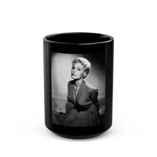 Kim Novak #287 (Vintage Female Icon) Black Coffee Mug 15oz - Go Mug Yourself