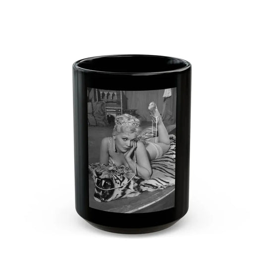 Kim Novak #290 (Vintage Female Icon) Black Coffee Mug 15oz - Go Mug Yourself