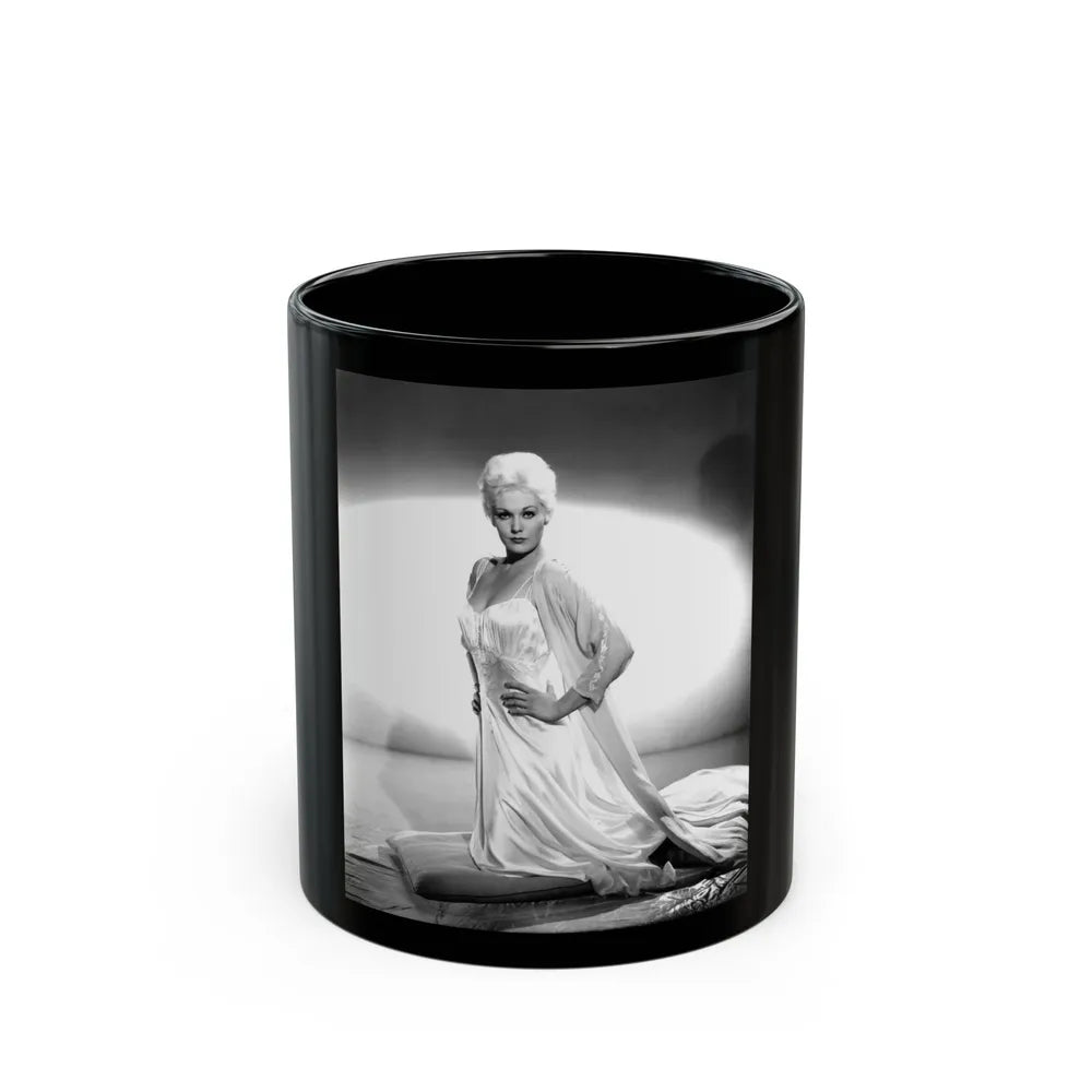 Kim Novak #300 (Vintage Female Icon) Black Coffee Mug-11oz-Go Mug Yourself