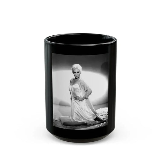 Kim Novak #300 (Vintage Female Icon) Black Coffee Mug 15oz - Go Mug Yourself