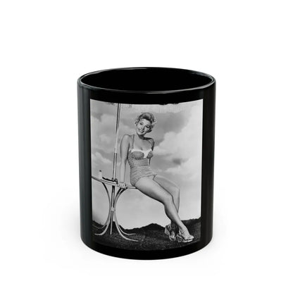 Kim Novak #301 (Vintage Female Icon) Black Coffee Mug-11oz-Go Mug Yourself