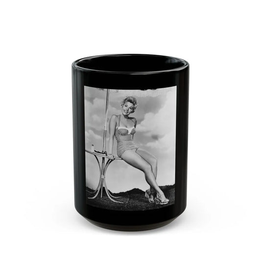 Kim Novak #301 (Vintage Female Icon) Black Coffee Mug-15oz-Go Mug Yourself