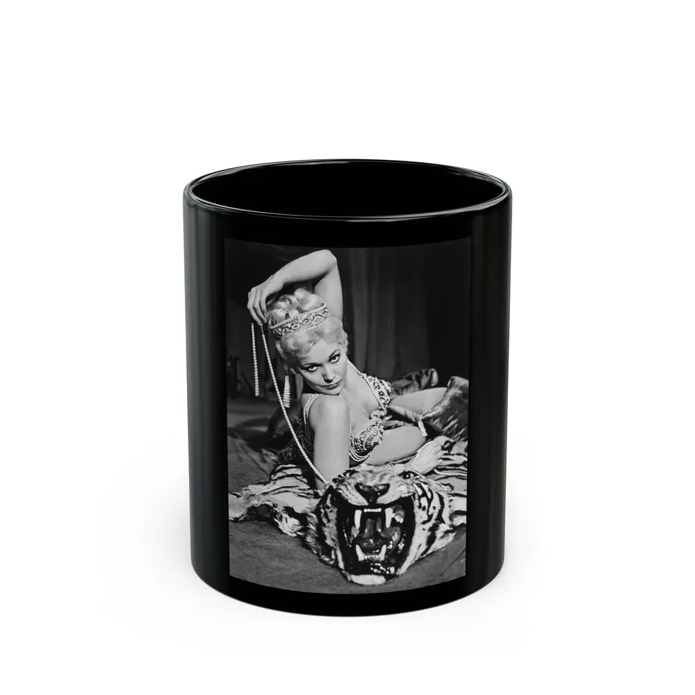 Kim Novak #302 (Vintage Female Icon) Black Coffee Mug-11oz-Go Mug Yourself