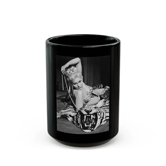 Kim Novak #302 (Vintage Female Icon) Black Coffee Mug 15oz - Go Mug Yourself
