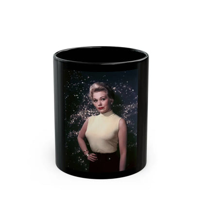 Kim Novak #303 (Vintage Female Icon) Black Coffee Mug-11oz-Go Mug Yourself