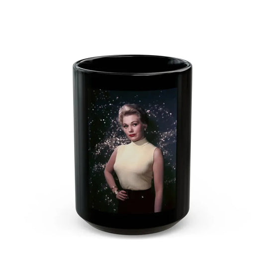 Kim Novak #303 (Vintage Female Icon) Black Coffee Mug 15oz - Go Mug Yourself