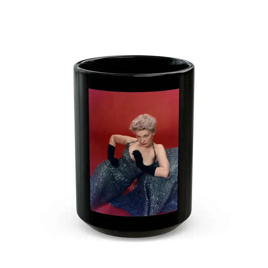 Kim Novak #306 (Vintage Female Icon) Black Coffee Mug 15oz - Go Mug Yourself