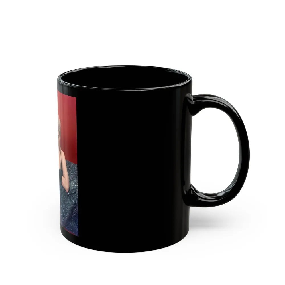 Kim Novak #306 (Vintage Female Icon) Black Coffee Mug-Go Mug Yourself