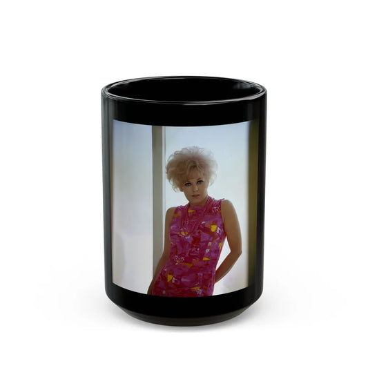 Kim Novak #307 (Vintage Female Icon) Black Coffee Mug-15oz-Go Mug Yourself