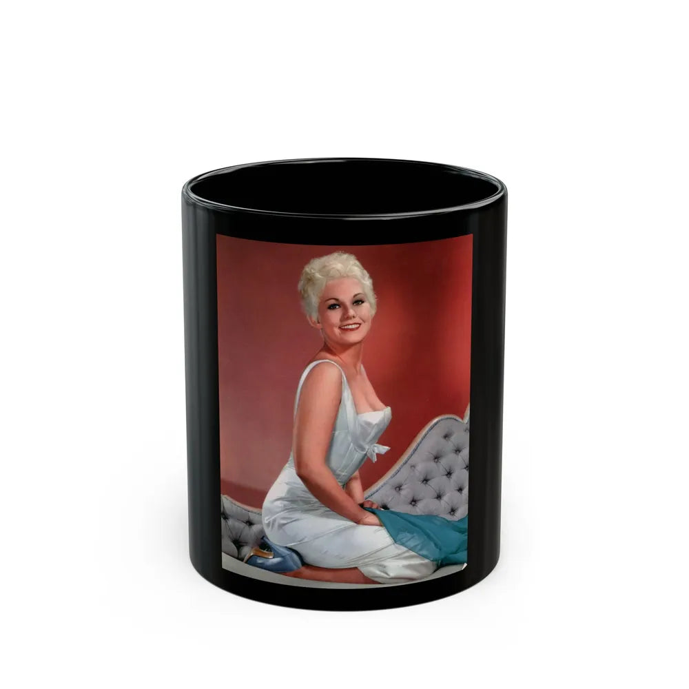 Kim Novak #309 (Vintage Female Icon) Black Coffee Mug-11oz-Go Mug Yourself