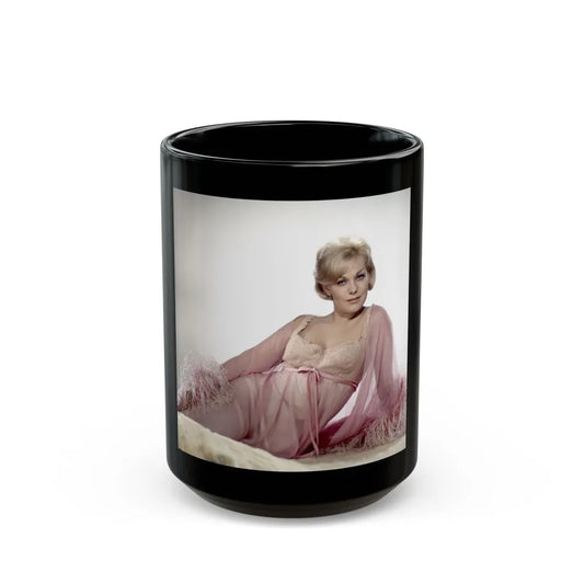 Kim Novak #315 (Vintage Female Icon) Black Coffee Mug-15oz-Go Mug Yourself