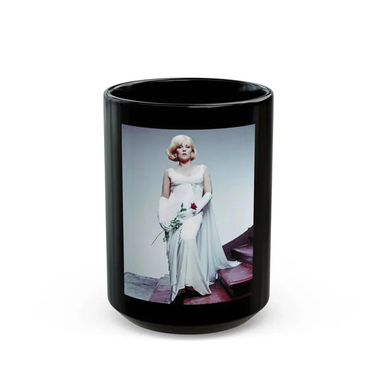 Kim Novak #332 (Vintage Female Icon) Black Coffee Mug 15oz - Go Mug Yourself