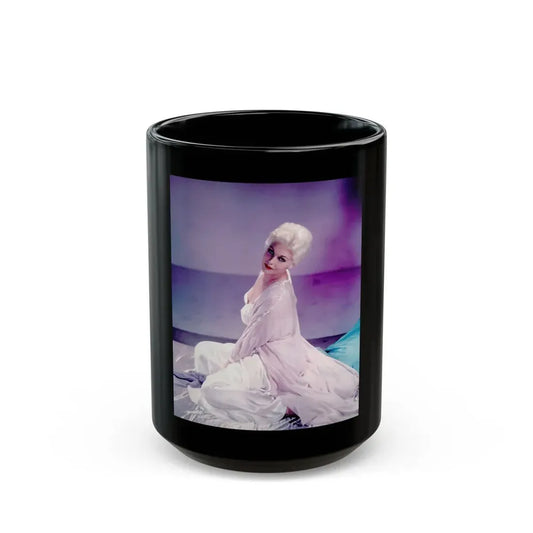Kim Novak #334 (Vintage Female Icon) Black Coffee Mug 15oz - Go Mug Yourself