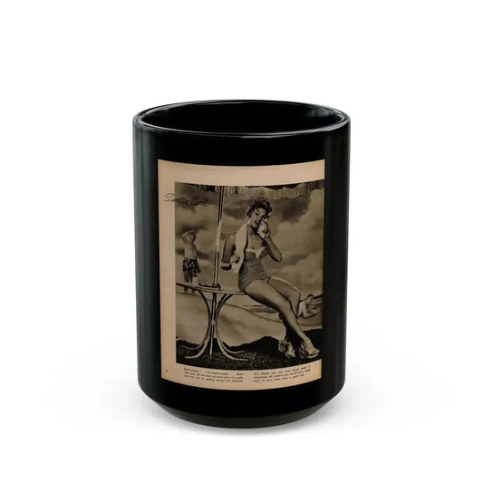 Kim Novak #341 1 (Vintage Female Icon) Black Coffee Mug 15oz - Go Mug Yourself