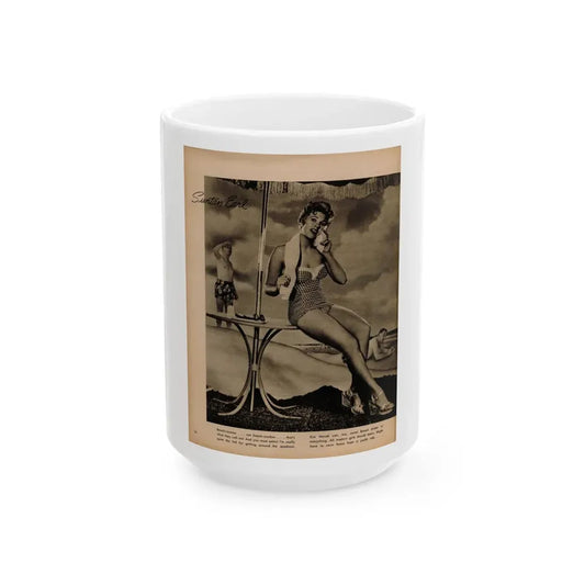 Kim Novak #341 1 (Vintage Female Icon) White Coffee Mug 15oz - Go Mug Yourself