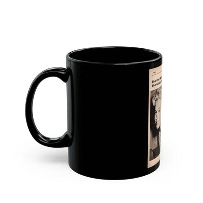 Kim Novak #343 (Vintage Female Icon) Black Coffee Mug-Go Mug Yourself