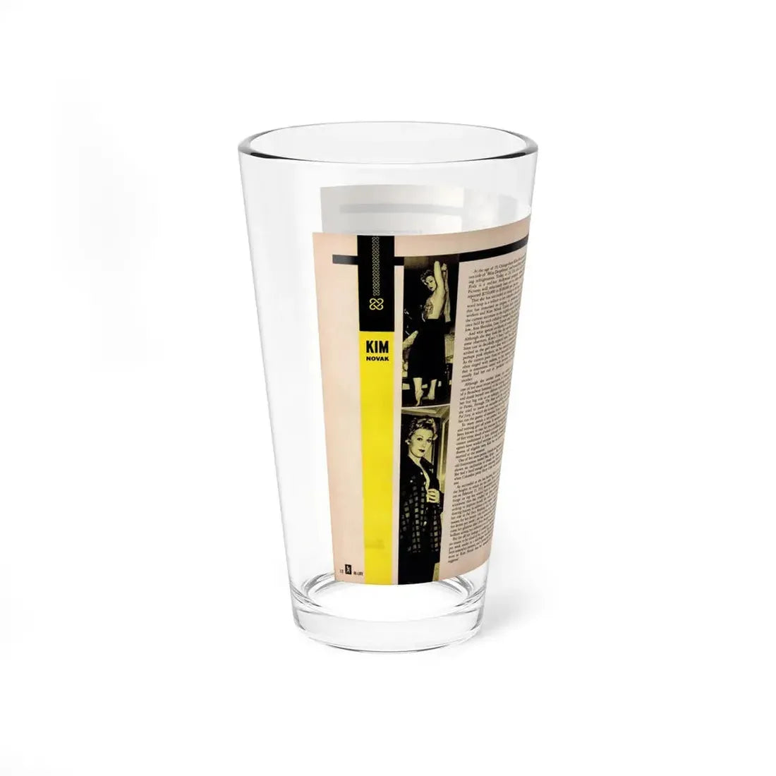 Kim Novak #344 (Vintage Female Icon) Pint Glass 16oz - Go Mug Yourself