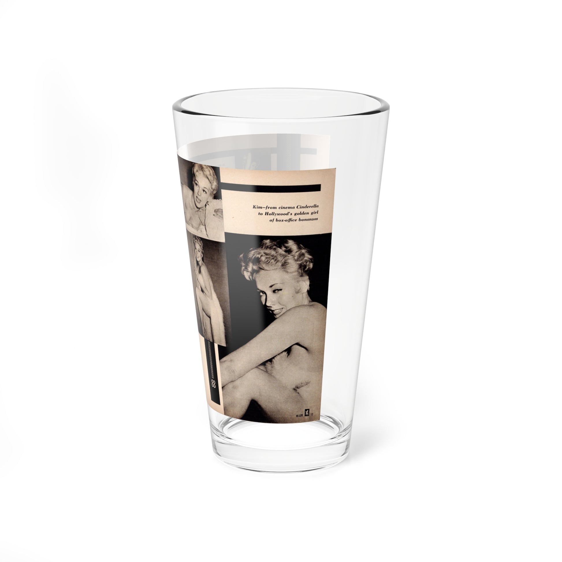 Kim Novak #344 (Vintage Female Icon) Pint Glass 16oz-Go Mug Yourself