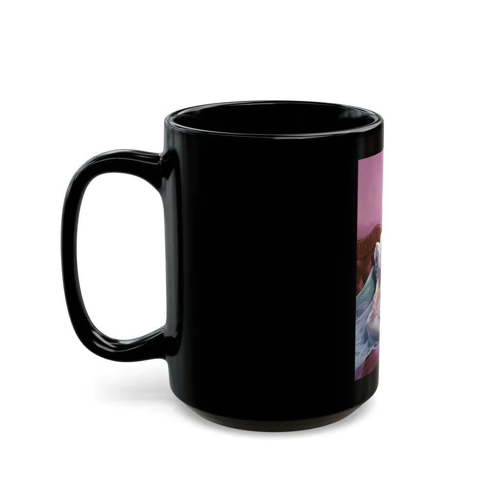 Kim Novak #350 (Vintage Female Icon) Black Coffee Mug-Go Mug Yourself