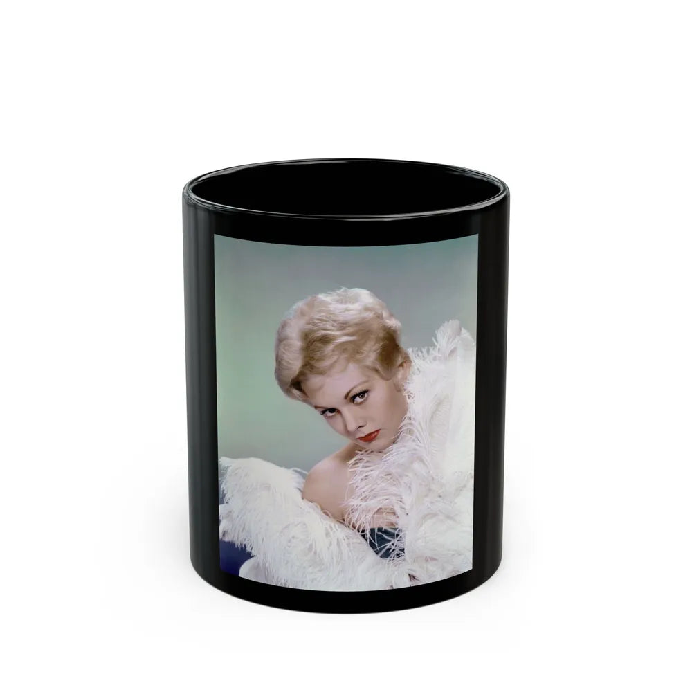 Kim Novak #352 (Vintage Female Icon) Black Coffee Mug-11oz-Go Mug Yourself