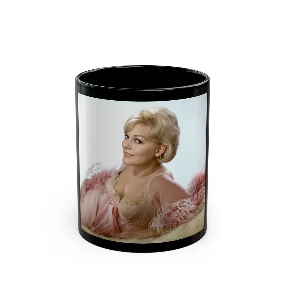 Kim Novak #355 (Vintage Female Icon) Black Coffee Mug-11oz-Go Mug Yourself