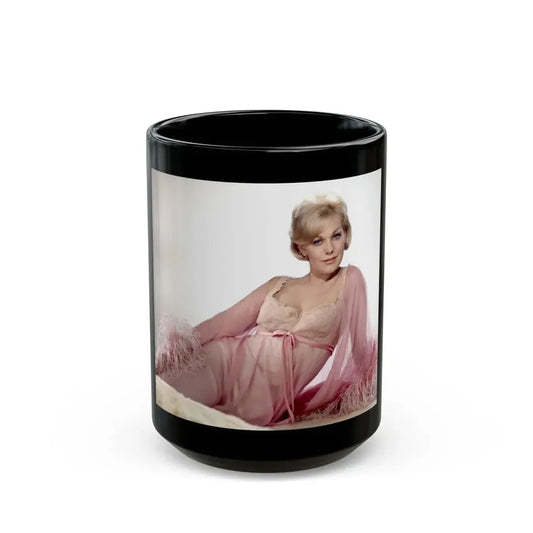 Kim Novak #356 (Vintage Female Icon) Black Coffee Mug 15oz - Go Mug Yourself