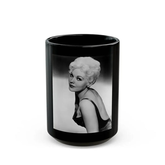 Kim Novak #376 (Vintage Female Icon) Black Coffee Mug 15oz - Go Mug Yourself