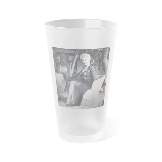 Kim Novak #38- (Vintage Female Icon) Frosted Pint Glass 16oz-16oz-Frosted-Go Mug Yourself