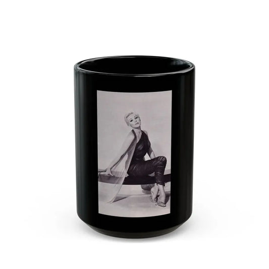 Kim Novak #380 (Vintage Female Icon) Black Coffee Mug 15oz - Go Mug Yourself