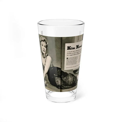 Kim Novak #383 - Fabulous Females Mag. Issue #1 '55 - 1 B&W Centerfold (Vintage Female Icon) Pint Glass 16oz 16oz - Go Mug Yourself