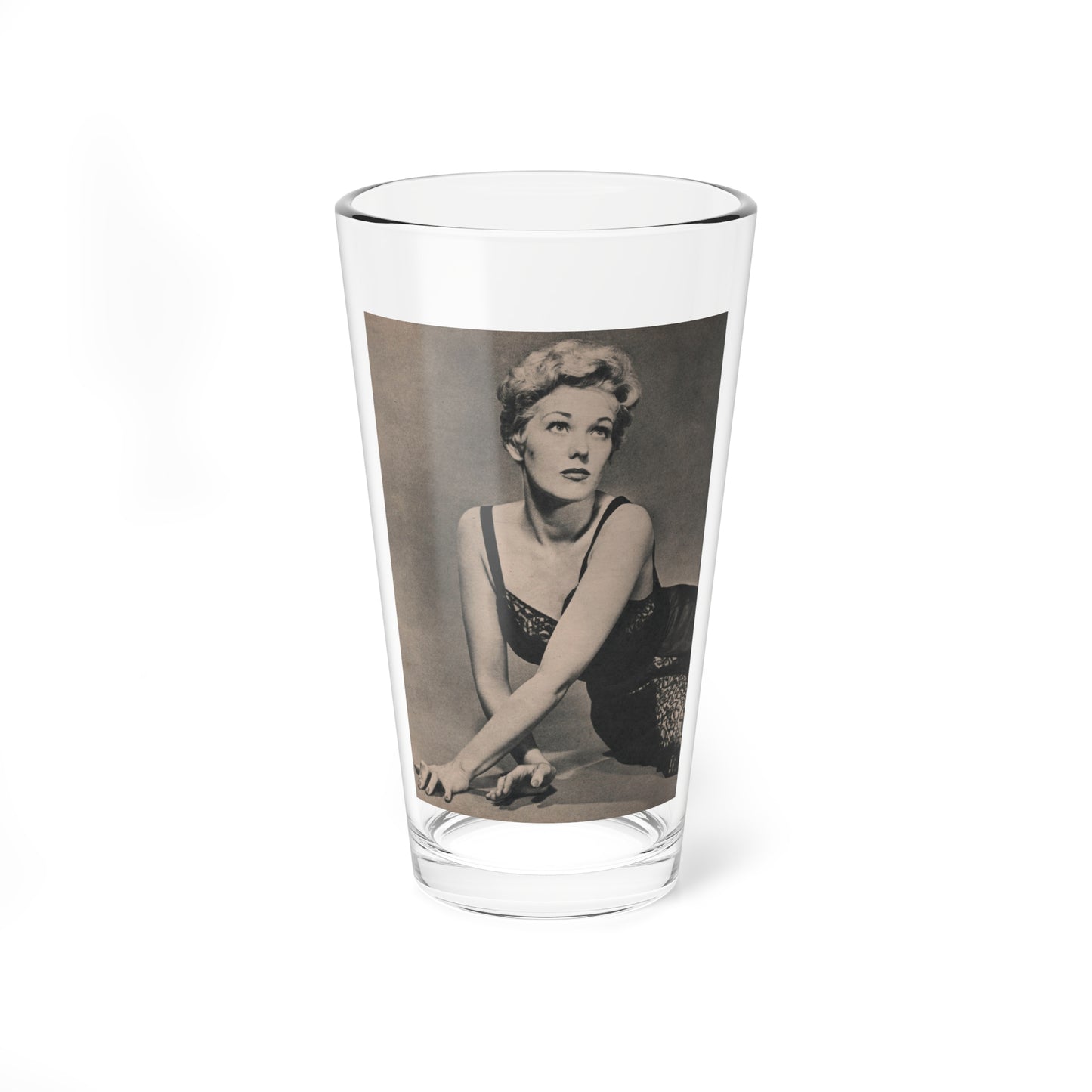 Kim Novak #383 - Fabulous Females Mag. Issue #1 '55 - 1 B&W Photo (Vintage Female Icon) Pint Glass 16oz-16oz-Go Mug Yourself