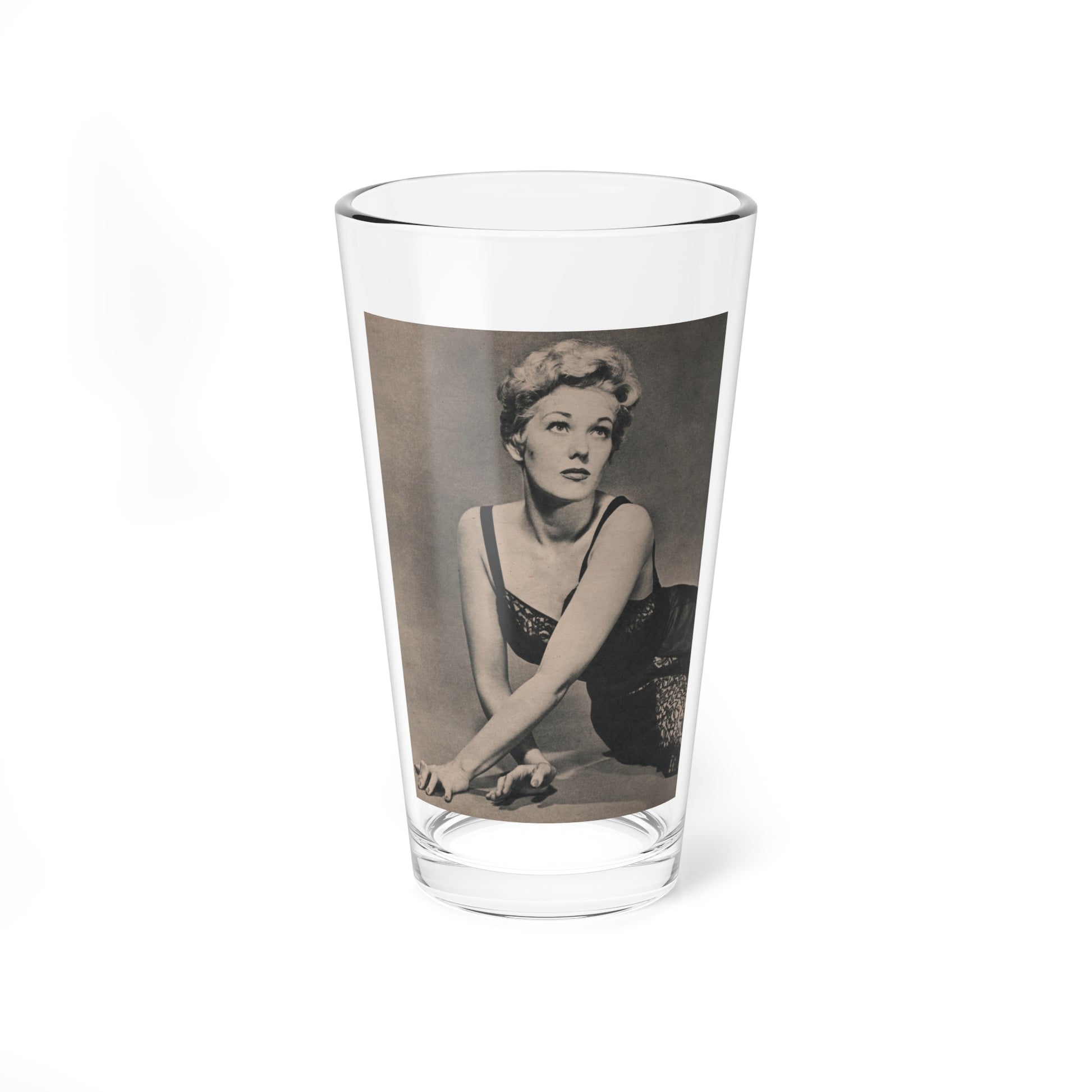 Kim Novak #383 - Fabulous Females Mag. Issue #1 '55 - 1 B&W Photo (Vintage Female Icon) Pint Glass 16oz-16oz-Go Mug Yourself