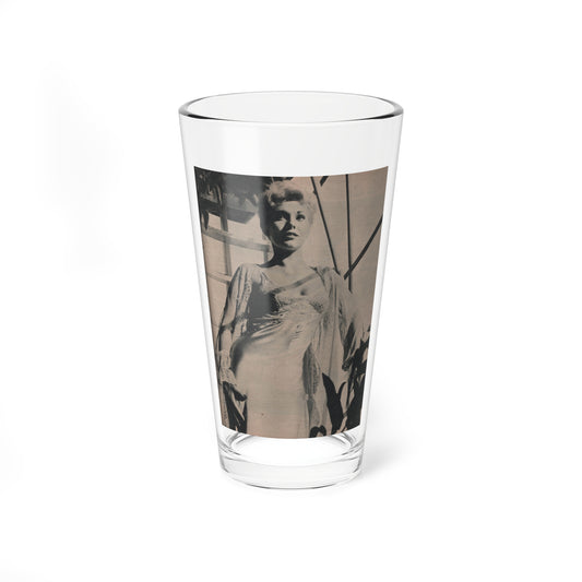 Kim Novak #386 - Fabulous Females Mag. Issue #1 '55 - 1 B&W Photo (Vintage Female Icon) Pint Glass 16oz-16oz-Go Mug Yourself