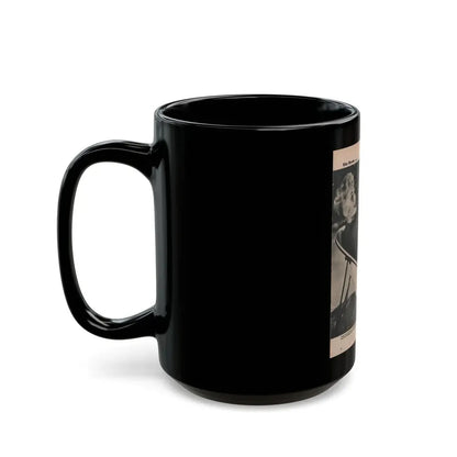 Kim Novak #387 - Fabulous Females Mag. Issue #1 '55 - 1 B&W Photo (Vintage Female Icon) Black Coffee Mug - Go Mug Yourself