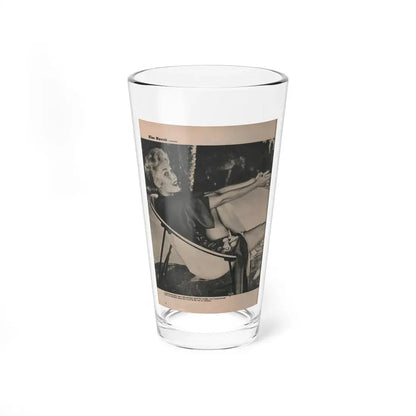 Kim Novak #387 - Fabulous Females Mag. Issue #1 '55 - 1 B&W Photo (Vintage Female Icon) Pint Glass 16oz 16oz - Go Mug Yourself