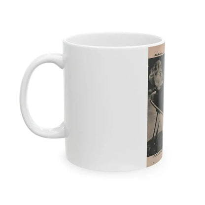 Kim Novak #387 - Fabulous Females Mag. Issue #1 '55 - 1 B&W Photo (Vintage Female Icon) White Coffee Mug - Go Mug Yourself