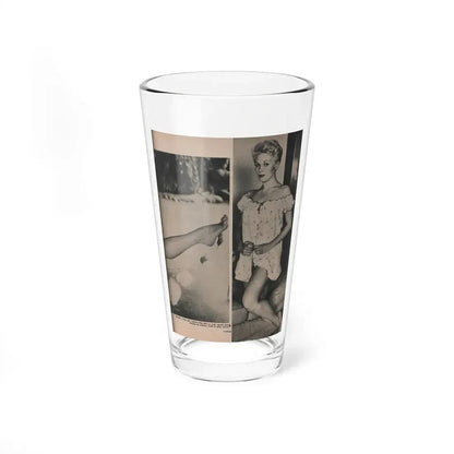 Kim Novak #388 - Fabulous Females Mag. Issue #1 '55 - 1 B&W Photo (Vintage Female Icon) Pint Glass 16oz 16oz - Go Mug Yourself