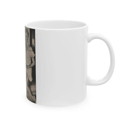 Kim Novak #388 - Fabulous Females Mag. Issue #1 '55 - 1 B&W Photo (Vintage Female Icon) White Coffee Mug - Go Mug Yourself