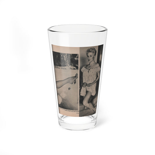 Kim Novak #388 - Fabulous Females Mag. Issue #1 '55 - 1 B&W Photo (Vintage Female Icon) Pint Glass 16oz-16oz-Go Mug Yourself