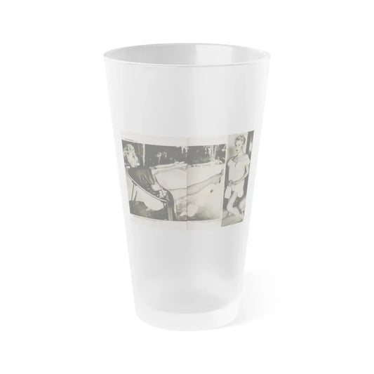 Kim Novak #389 - Fabulous Females Mag. Issue #1 '55 - 1 B&W Centerfold & 1 Other (Vintage Female Icon) Frosted Pint Glass 16oz 16oz Frosted - Go Mug Yourself